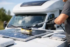 Solarmodul reinigen am Wohnmobil richtig