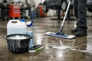 Allzweckreiniger für Werkstattboden richtig wählen