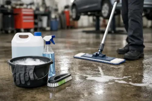 Allzweckreiniger für Werkstattboden richtig wählen