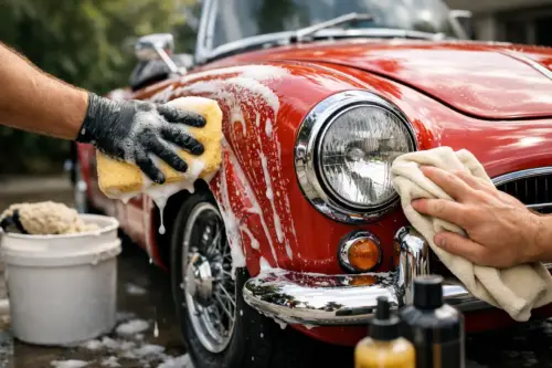 Oldtimer richtig waschen und pflegen