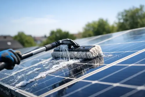 Solarmodule schonend sauber halten ohne Kratzer