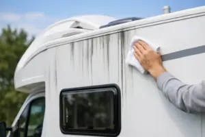 Was hilft gegen schwarze Streifen am Wohnmobil?