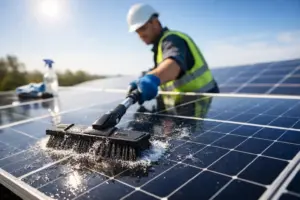 Welche Pflege für Solarmodule wirklich passt