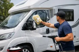 Wohnmobil richtig reinigen außen - so geht’s