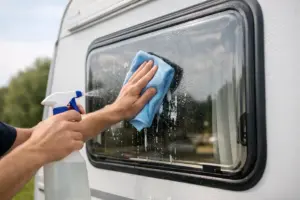 Wie reinige ich Wohnwagenfenster richtig?