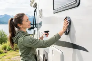 Wasserlose Reinigung fürs Wohnmobil richtig anwenden