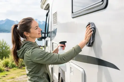 Wasserlose Reinigung fürs Wohnmobil richtig anwenden
